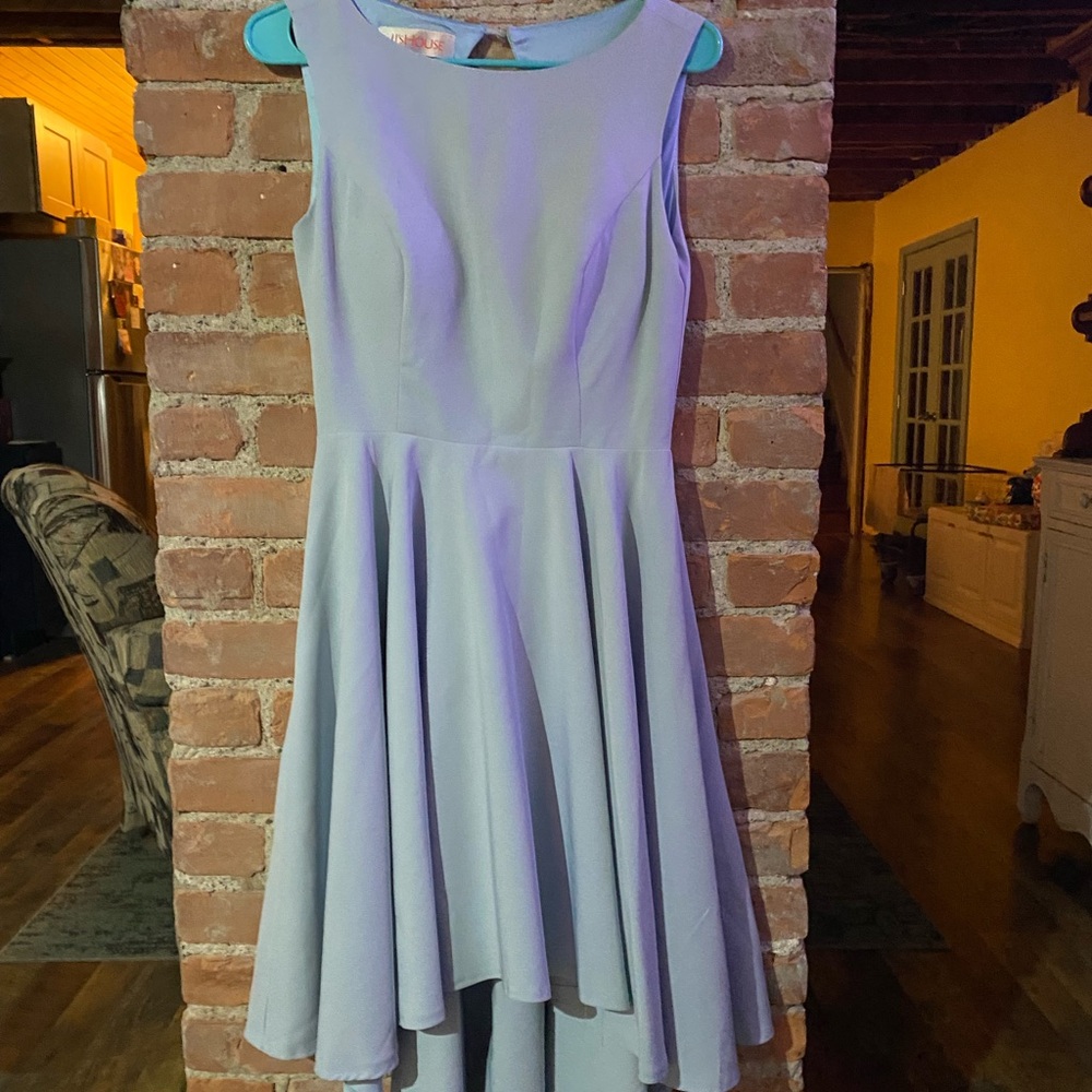 NWT Elegant Sleeveless Blue Dress, Sleeveless, Scoop Neck,  Lined w/Cup Support